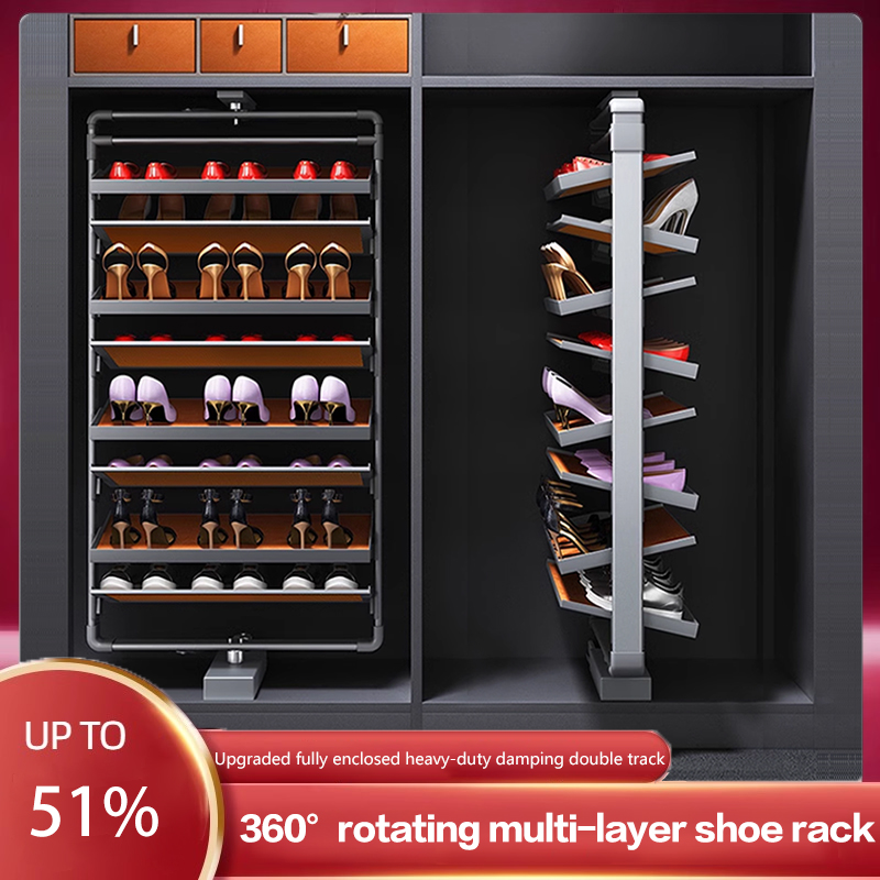 Furniture Rotating Hardware - Draaiend Schoenenrek 360-Graden Huishoudelijke Multifunctionele Flip
