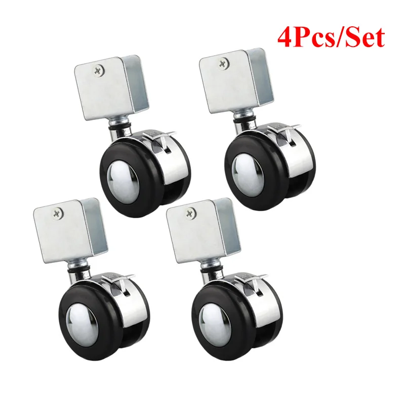 Quality Furniture Hardware - 4 stuks gloednieuwe 2 inch wiegwielen