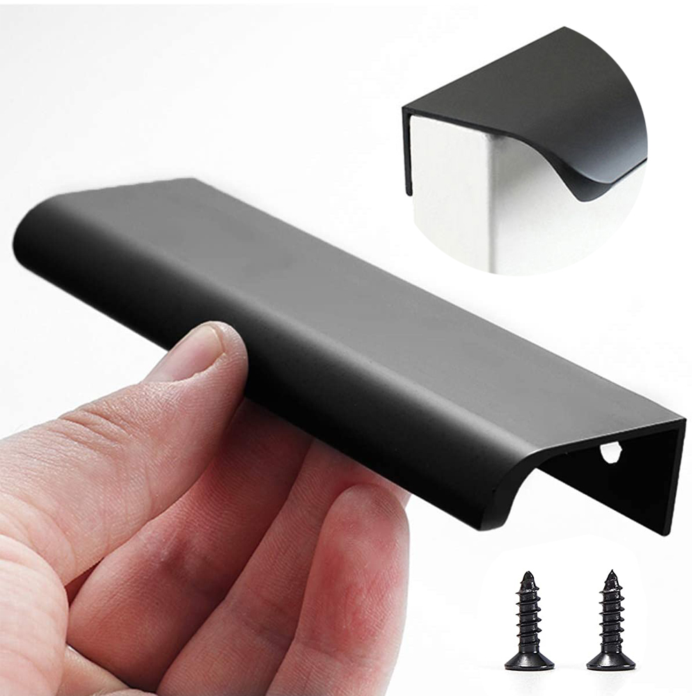 Furniture Rotating Hardware - Verborgen Meubellade Handgrepen Keukenkastdeur Zwart Handvat