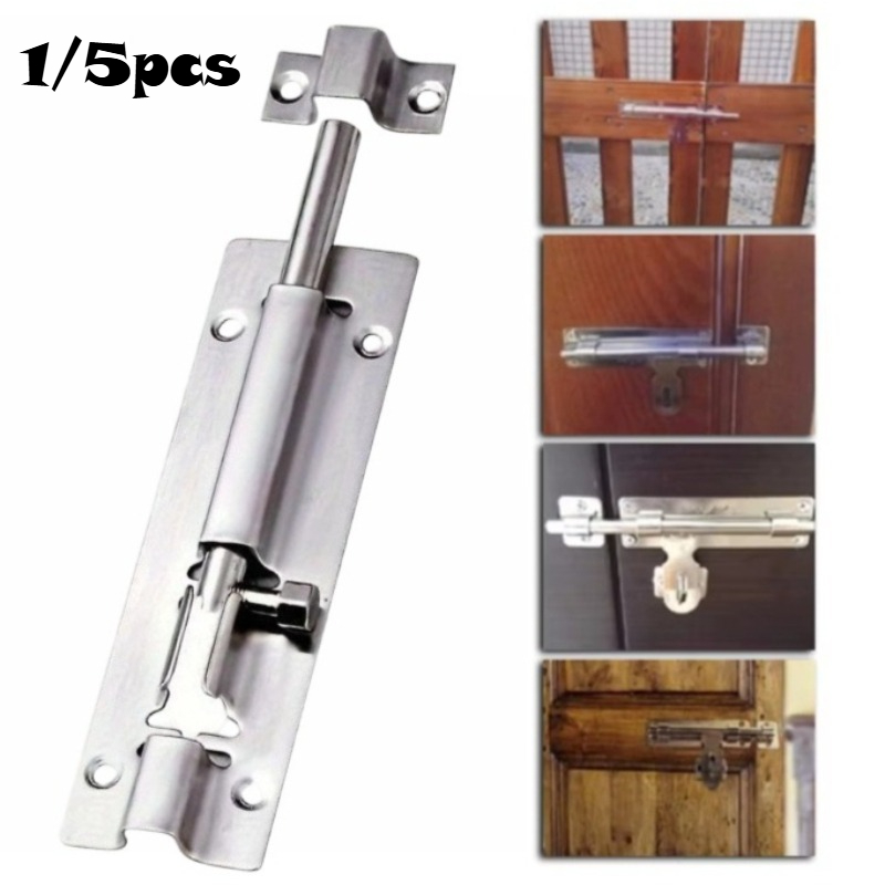 Barrel Bolt Slide - 1/5 stuks roestvrijstalen deurbout - schuifbare