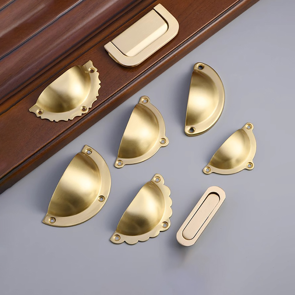 Quality Furniture Hardware - Kast onzichtbare handgrepen Messing kastgrepen Handgreep
