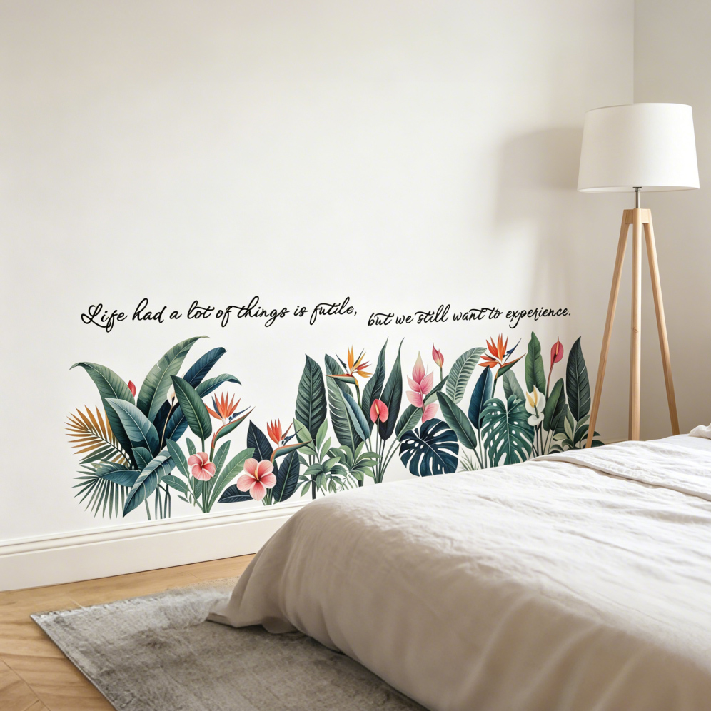 Tropische Bladeren Wandsticker - Furniture Paradise & Hardware Ghaziabad Reviews recensie en prijs