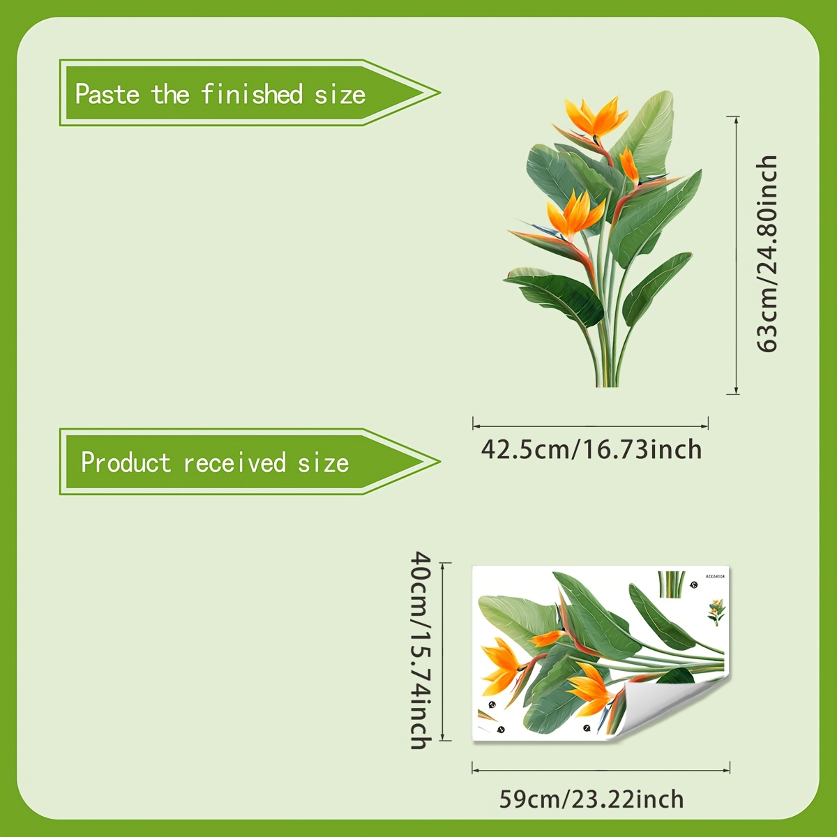 1 stuk Jungle Leaf muursticker - Furniture Paradise & Hardware Ghaziabad Reviews recensie en prijs