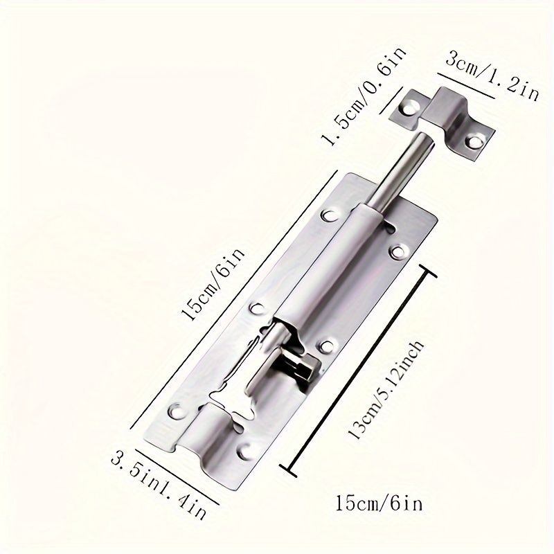 1/5 stuks roestvrijstalen deur - Barrel Bolt Slide recensie en prijs